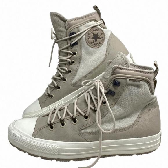 Converse Chuck Taylor Terrain High Top Boots Canvas A00716C Cream Men's Leather